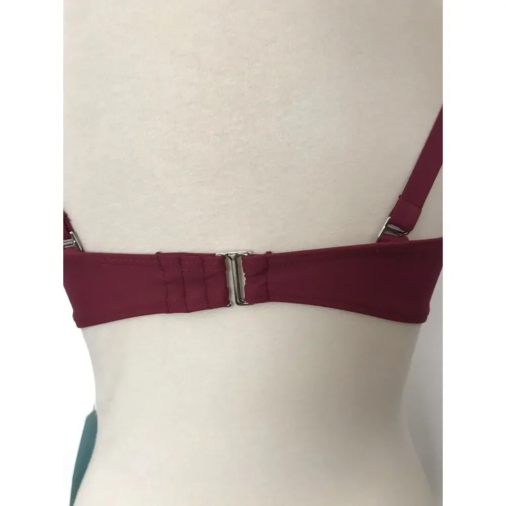 Birdsong Wrap Bikini Top Plum Pie Swimwear